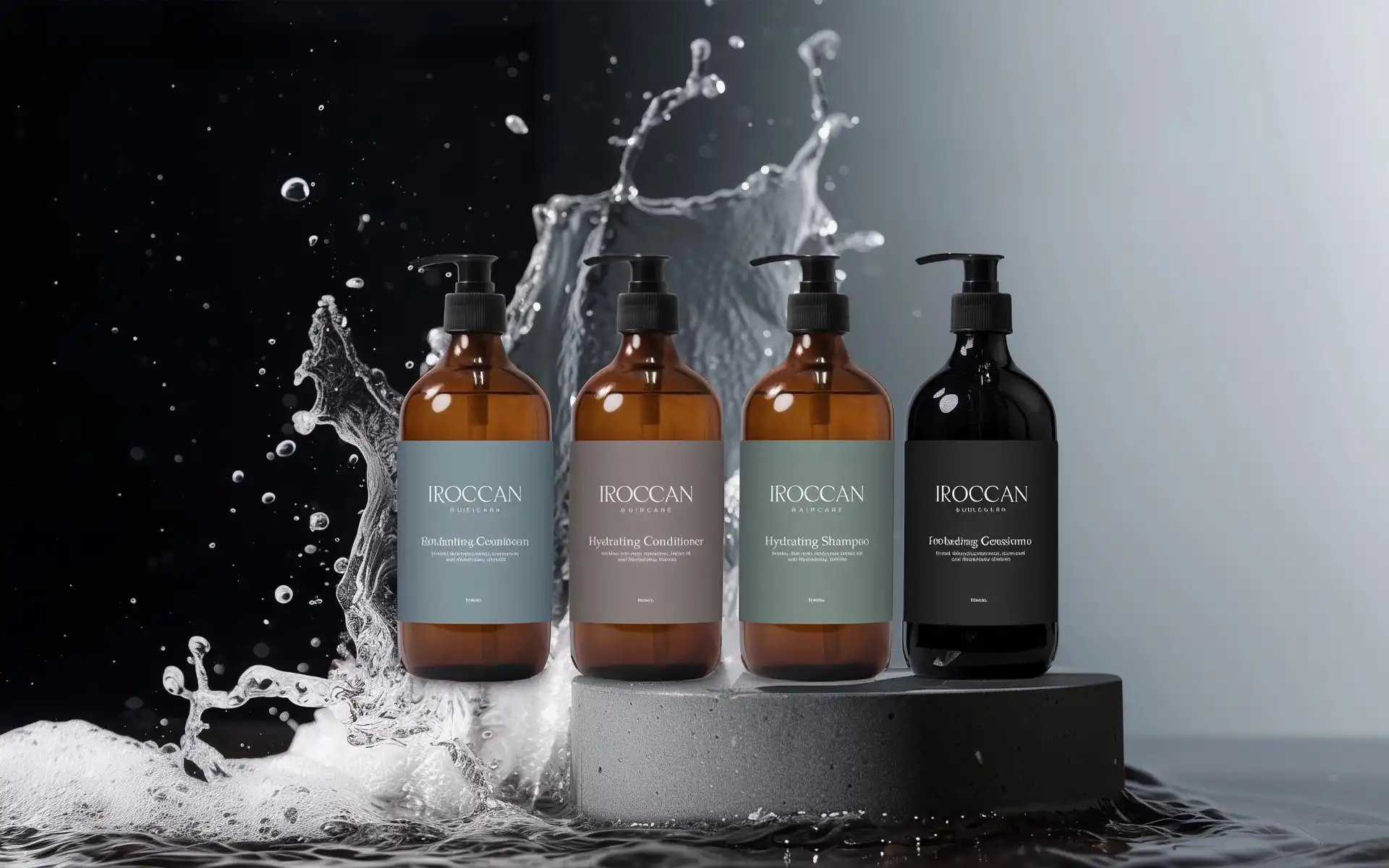 Happy customer with shiny healthy hair using IROCCAN products